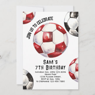 Einladung zum Fußball zum Geburtstag - Party