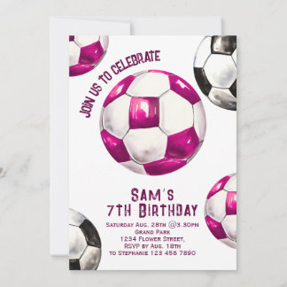 Einladung zum Fußball zum Geburtstag - Party