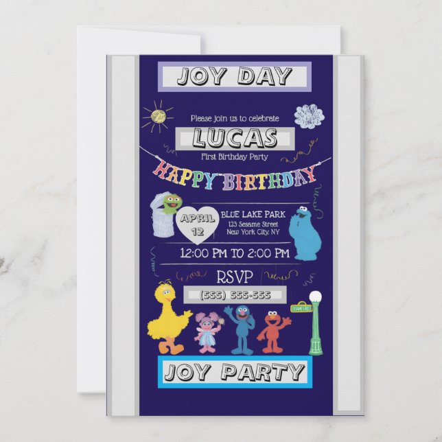 Einladung zum Geburtstag (Vorderseite)