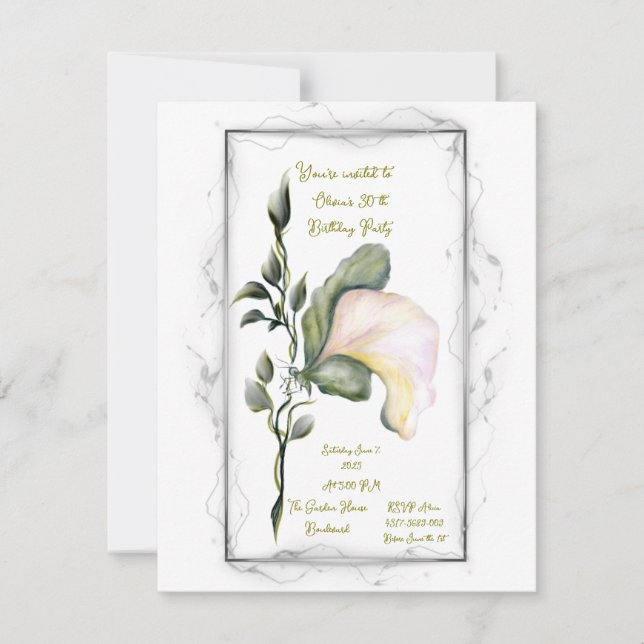 Einladung zum Geburtstag (Vorderseite)