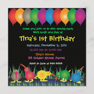 Einladung zum Geburtstag: 010 Kiwi