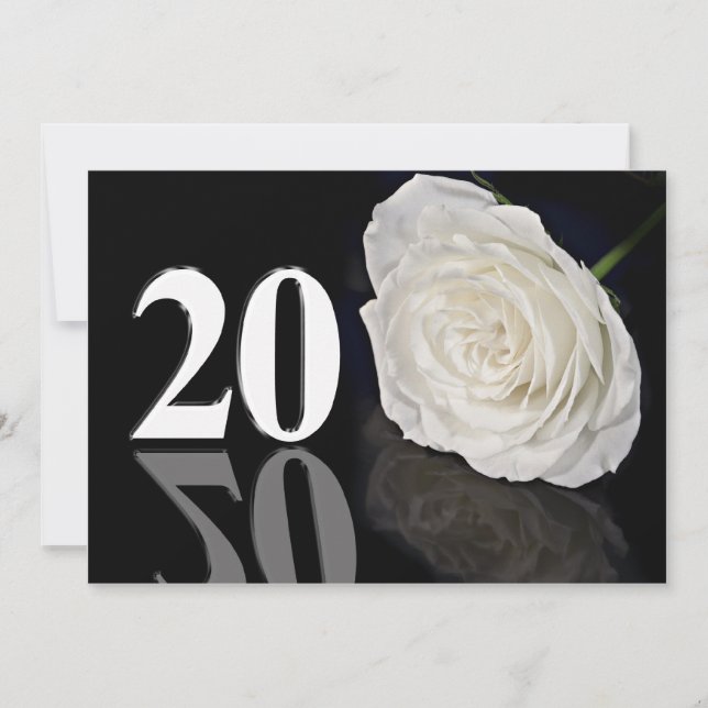 Einladung zum Geburtstag 20 Jahre alt (Vorderseite)