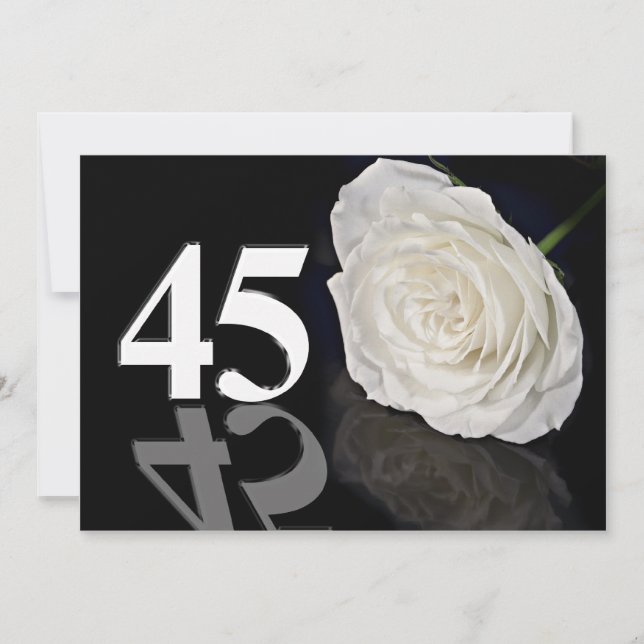 Einladung zum Geburtstag 45 Jahre alt (Vorderseite)