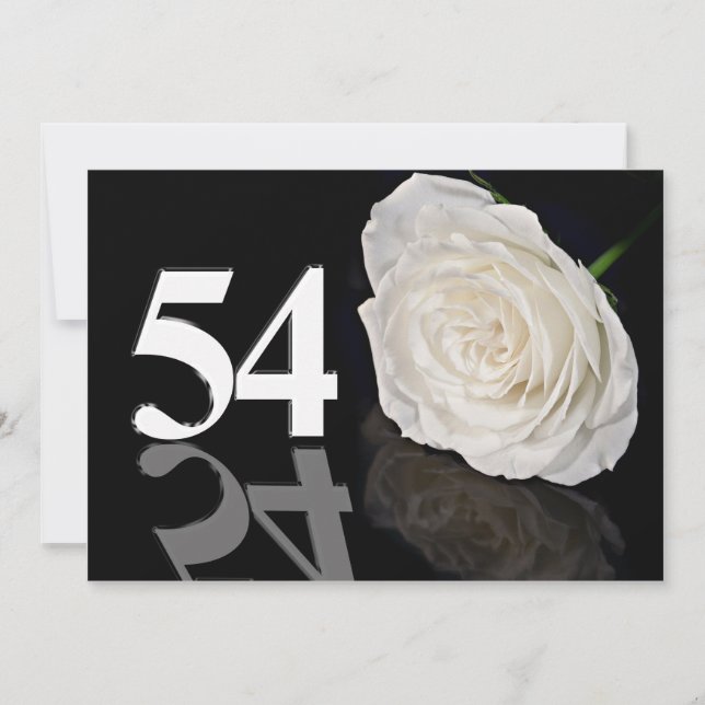 Einladung zum Geburtstag 54 Jahre alt (Vorderseite)
