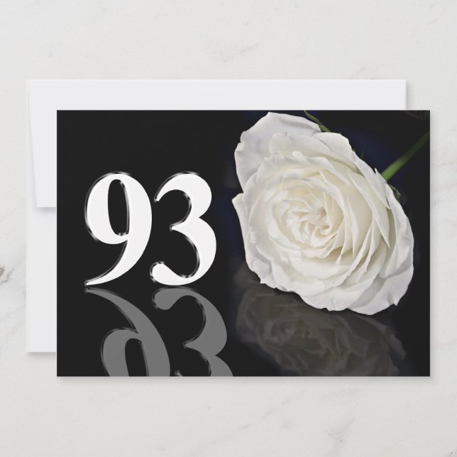 Einladung zum Geburtstag 93 Jahre alt (Vorderseite)