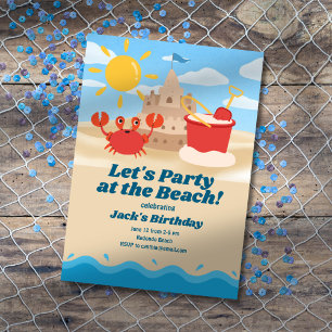 Einladung zum Geburtstag am Strand
