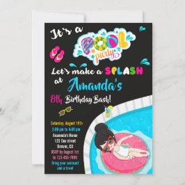 Einladung zum Geburtstag der Wasserrutsche Schwimm