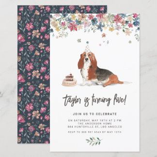 Einladung zum Geburtstag des Hundes von Aquarell
