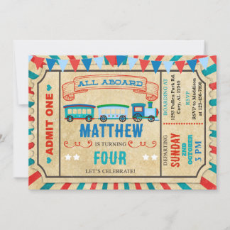 Einladung zum Geburtstag des Zugfahrers.