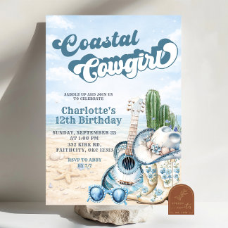 Einladung zum Geburtstag einer Coastal Cowgirl