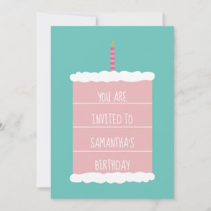 Einladung zum Geburtstag eines Big Cake