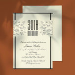 Einladung zum Geburtstag eines Erwachsenen in der<br><div class="desc">Klassisches Beige aus Blumen 30. Geburtstagsfeier. Einfach personalisieren,  indem Sie Ihre Party-Details hinzufügen. Bild von pikisuperstarauf Freepik</div>