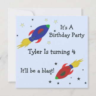 Einladung zum Geburtstag eines Raketenschiffs