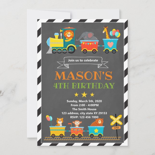 Einladung zum Geburtstag eines Tiertrainings (Vorderseite)