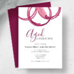 Einladung zum Geburtstag Erwachsene Party<br><div class="desc">Diese modernen Einladungen zum Geburtstag bieten burgundische Weinkreise. Die Worte "bis zur Perfektion gealtert" sind Set in eleganter Typografie. Verwenden Sie die Vorlagenfelder,  um einfache Details zum 50. Party hinzuzufügen. Ideal für eine Geburtstagsfeier mit einem Schluck Hooray oder gealtert zu Perfektion Thema.</div>