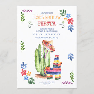 Einladung zum Geburtstag Fiesta