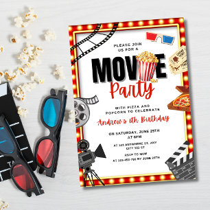 Einladung zum Geburtstag - Film Nacht, Film Party