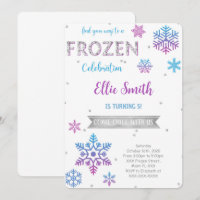 Einladung zum Geburtstag gefroren