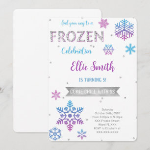 Einladung zum Geburtstag gefroren