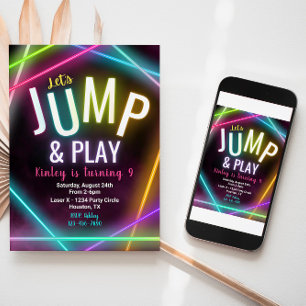 Einladung zum Geburtstag   Jumping-Party