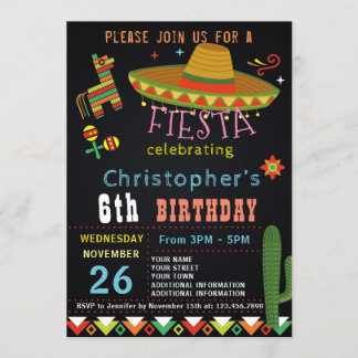 EINLADUNG ZUM GEBURTSTAG MEXIKANISCHER FIESTA | FI