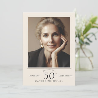 Einladung zum Geburtstag mit Foto