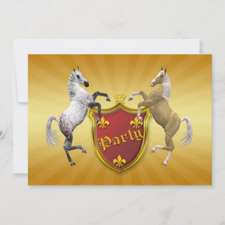 Einladung zum Geburtstag mit Wappen