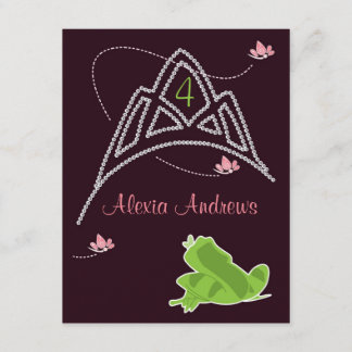 Einladung zum Geburtstag - Prinzessin & Frog