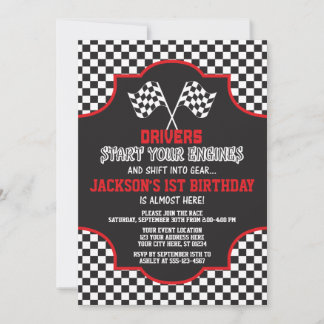 Einladung zum Geburtstag, Race Car einladen