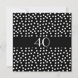 Einladung zum Geburtstag Spots Schwarz-Weiß