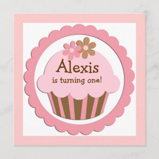 Einladung zum Geburtstag von Cupcake