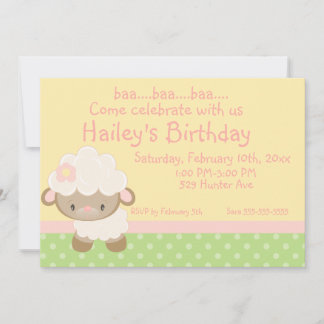 Einladung zum Geburtstag von Diddles Farm Lamm