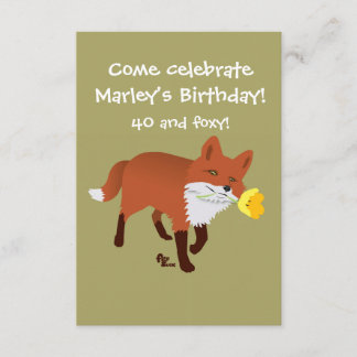 Einladung zum Geburtstag von Foxy