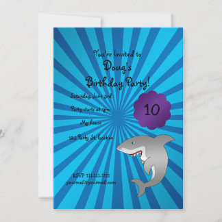 Einladung zum Geburtstag von Haifischen