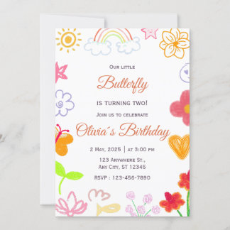 Einladung zum Geburtstag von Lila Gelb