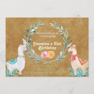 Einladung zum Geburtstag von Llama