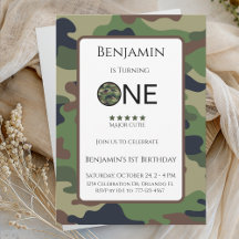 Einladung zum Geburtstag von Major Cutie Kinder Ge