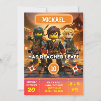 Einladung zum Geburtstag von Ninja