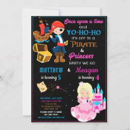 Einladung zum Geburtstag von Pirate und Princess z