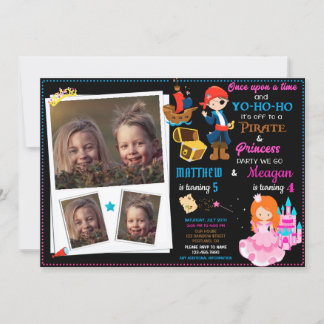 Einladung zum Geburtstag von Princess und Pirate Z