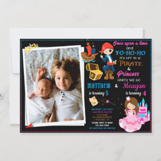 Einladung zum Geburtstag von Princess und Pirate Z