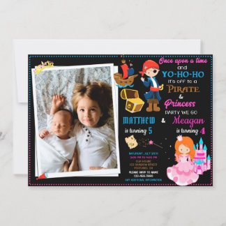 Einladung zum Geburtstag von Princess und Pirate Z