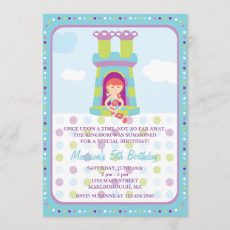 Einladung zum Geburtstag von Rapunzel