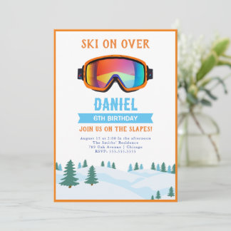 Einladung zum Geburtstag von Snowboard