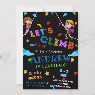 Einladung zum Geburtstagsparty "Personal Rock Clim