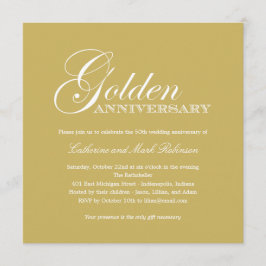 Einladung zum Goldenen Hochzeitstag