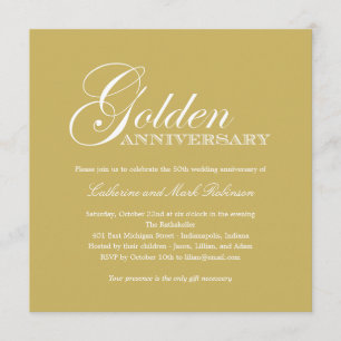 Einladung zum Goldenen Hochzeitstag
