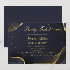 Einladung zum Goldenen Party