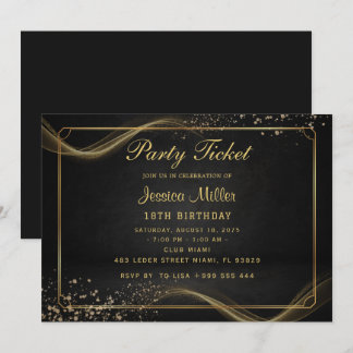 Einladung zum Goldenen Party