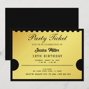 Einladung zum Goldenen Party